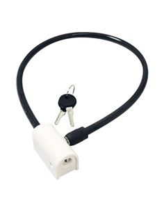 Candado Luma Enduro cable 7334 65cm 10mm negro blanco